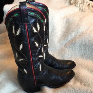 Cowboy boots Ralph Lauren vintage Sz 6 C.  Leather